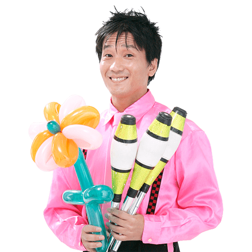 風船のお花と3本のピンを持つキビートのアイコン